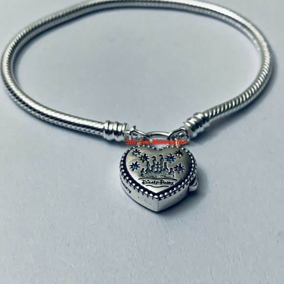 NEW Authentic Pandora Silver Bracelet Fantasyland Castle Heart Bracelet - Picture 1 of 7
